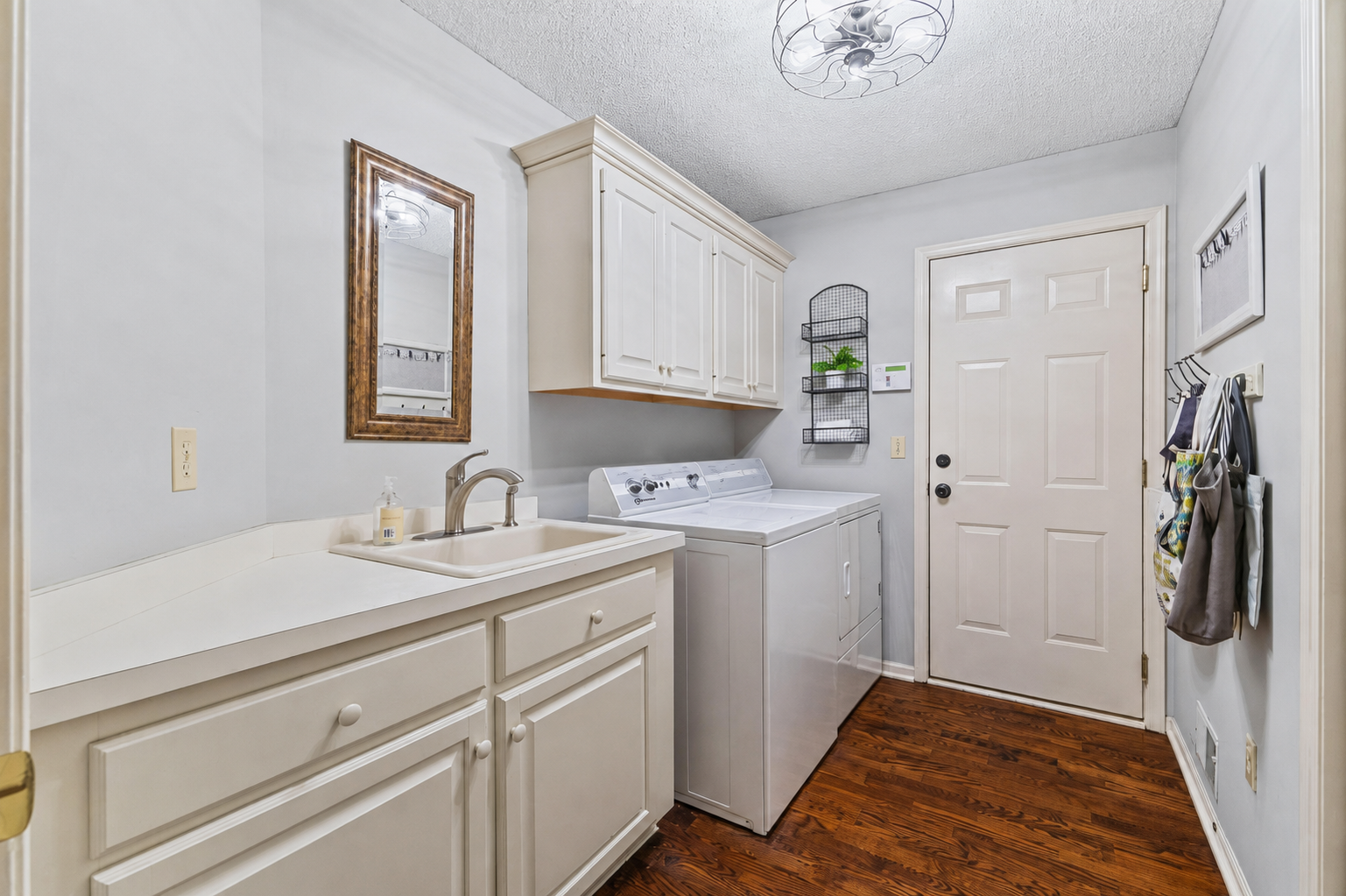 Main level laundry.