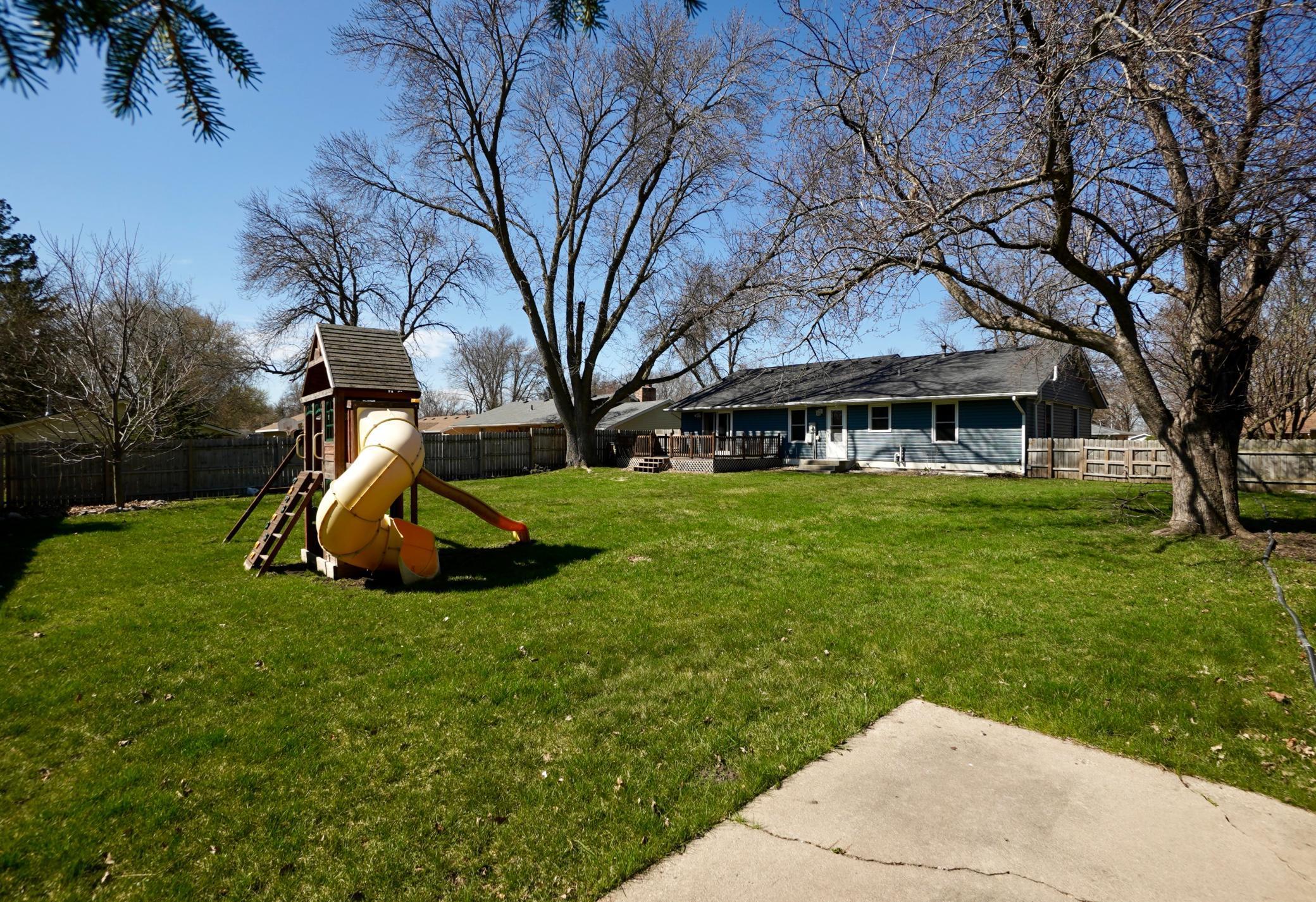 Large fully fenced backyard