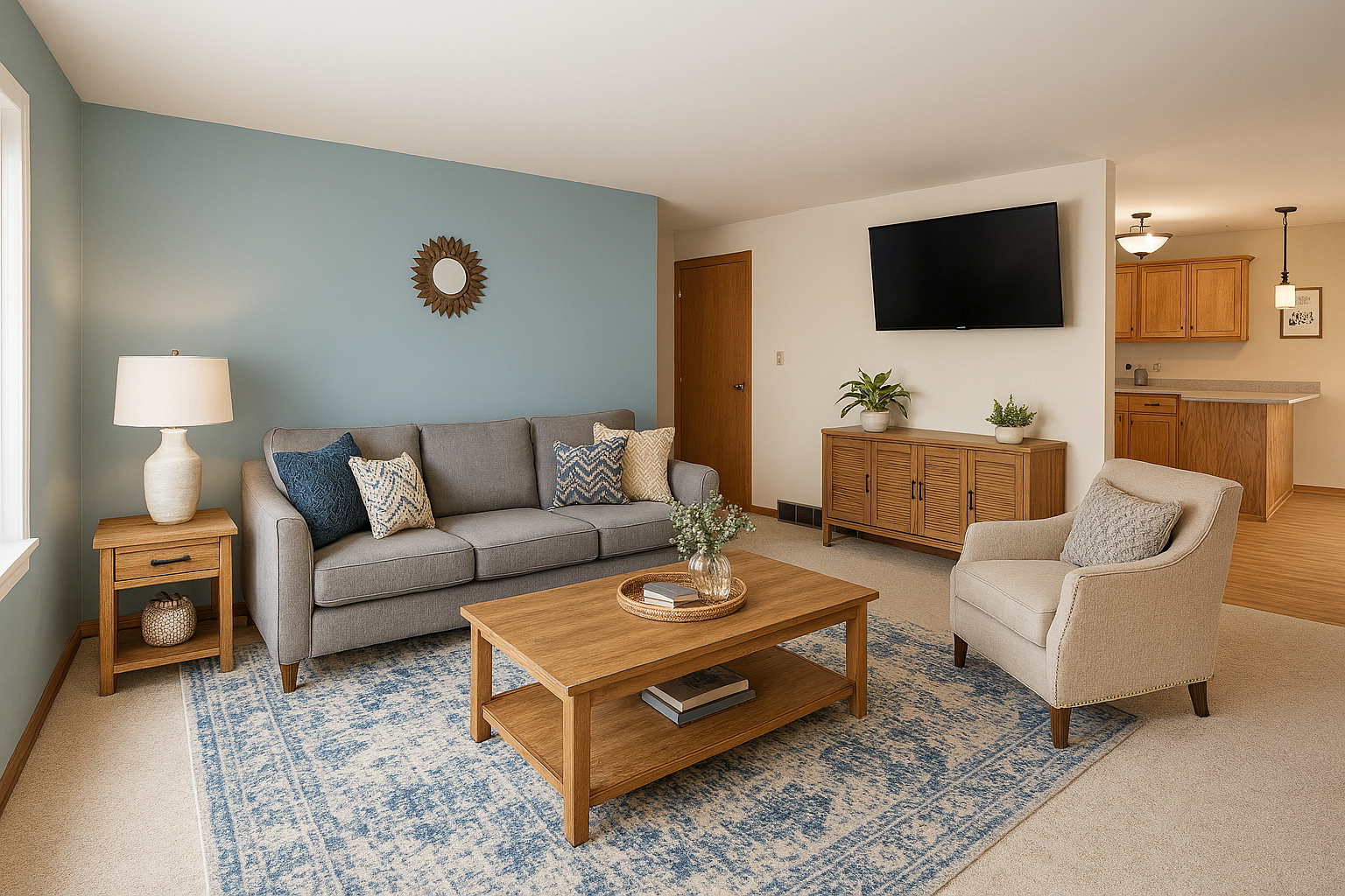 AI generated staged photo