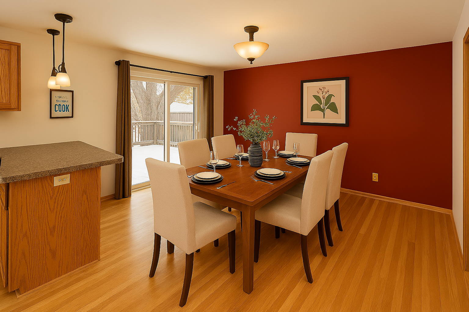 AI generated staged photo