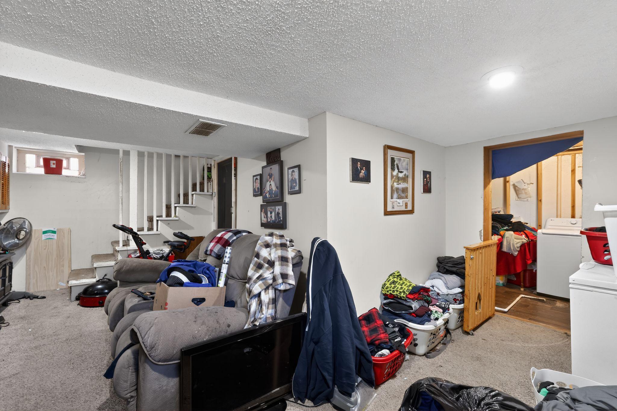 Basement entertainment room