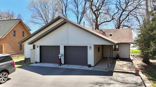 Oversized 2 stall garage with workshop