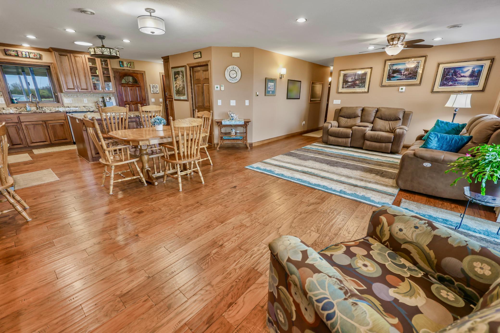Dining open living room