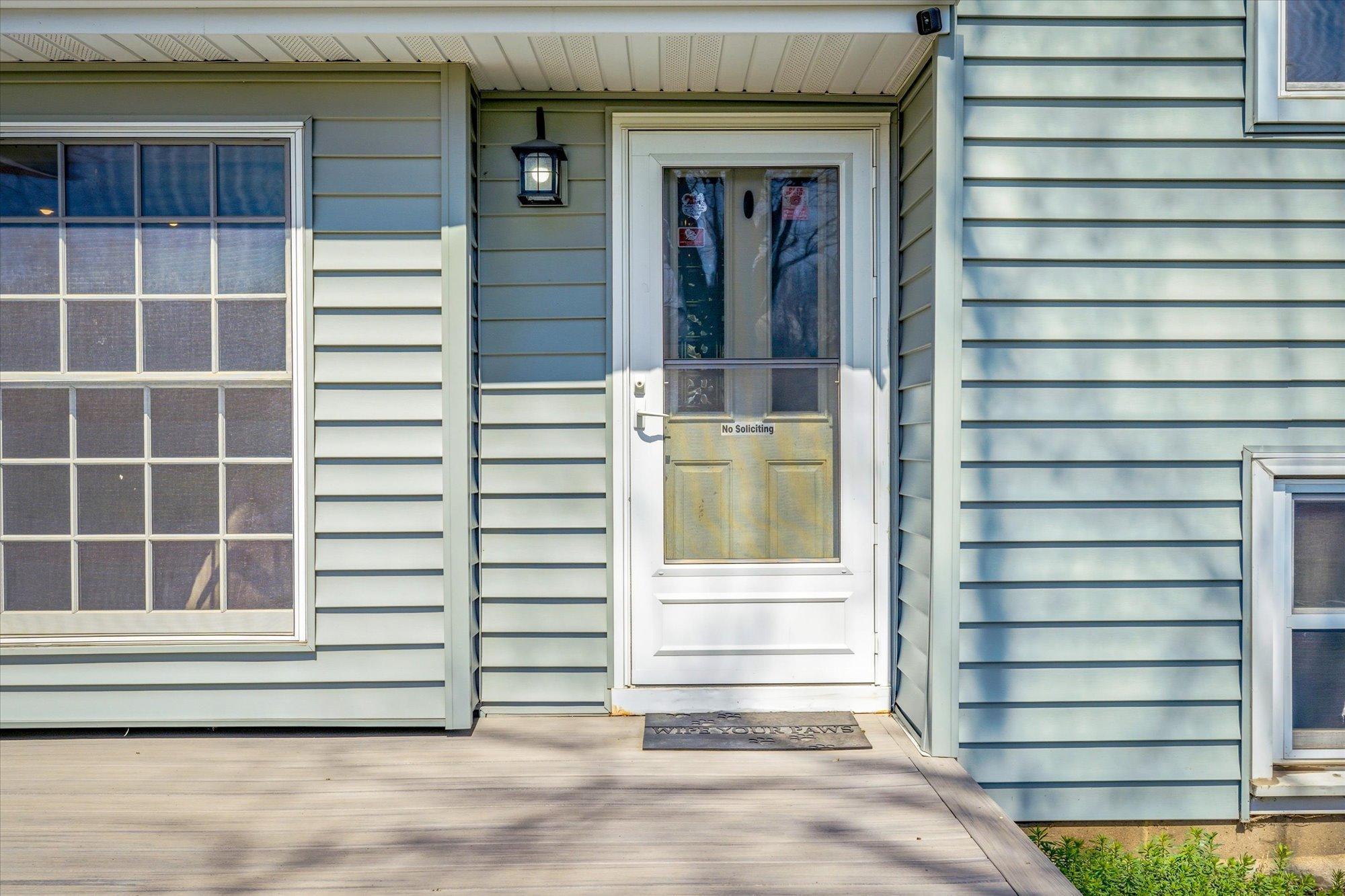 New front door & new composite deck