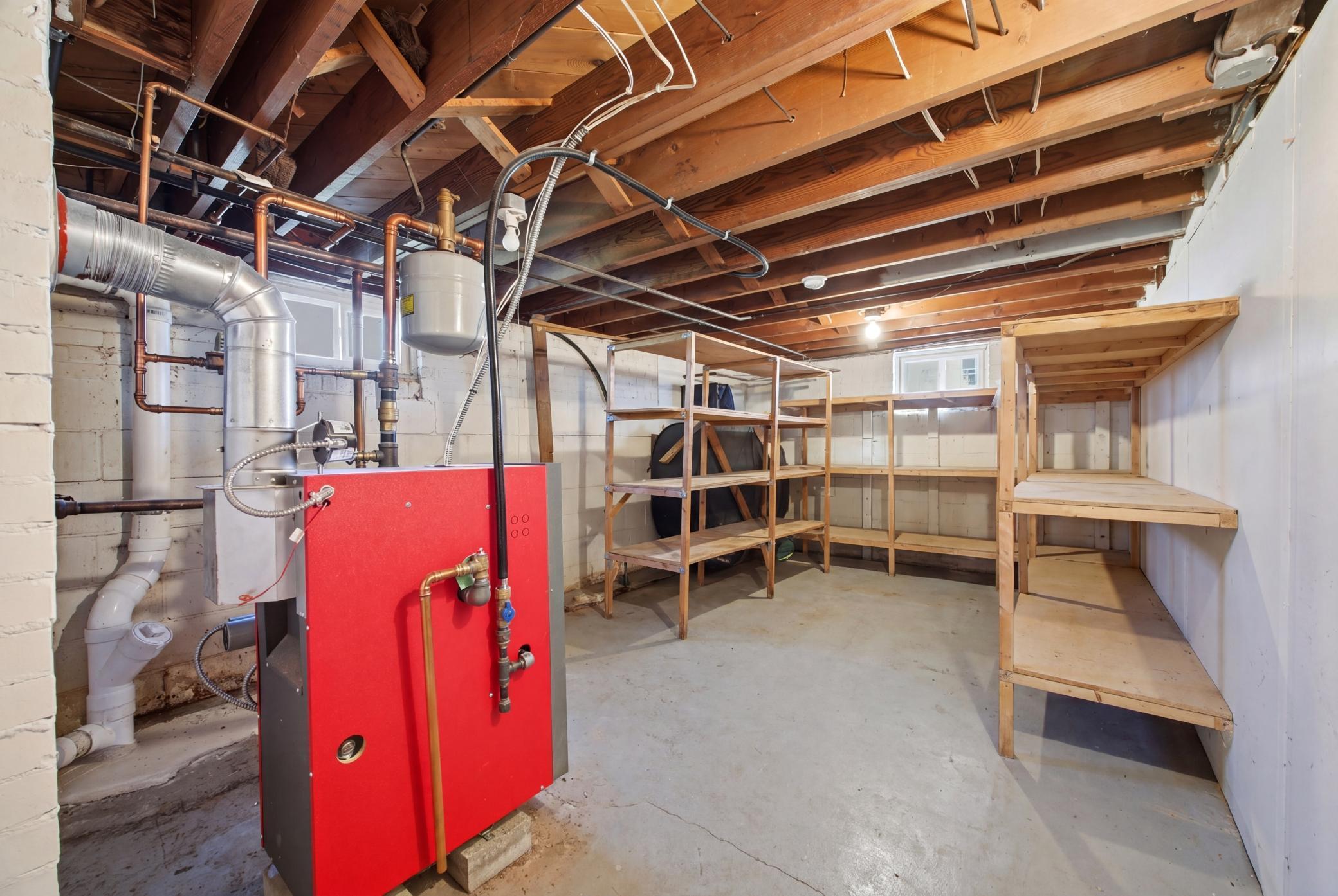 Basement Area (personal property digitally removed)