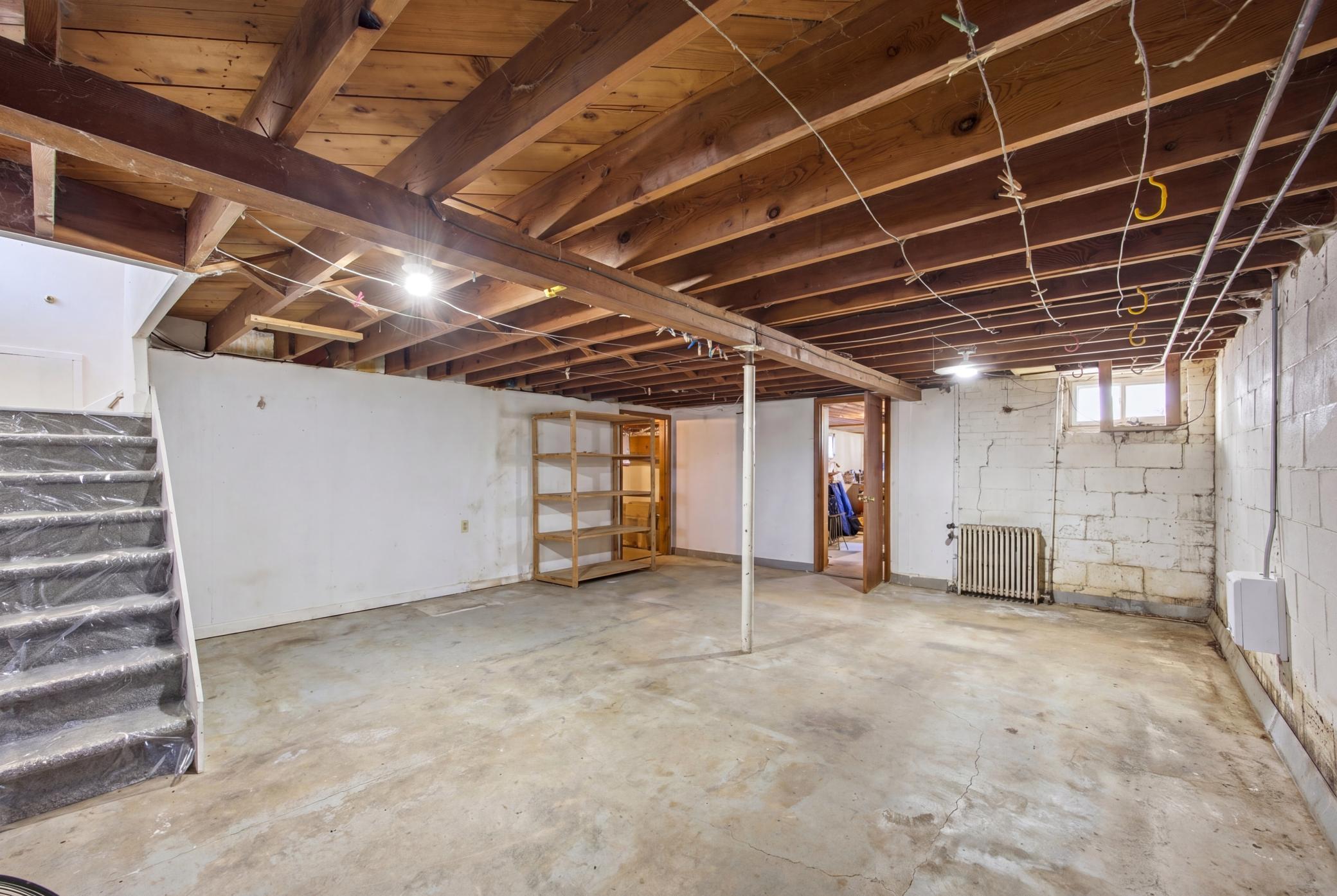 Basement Area (personal property digitally removed)