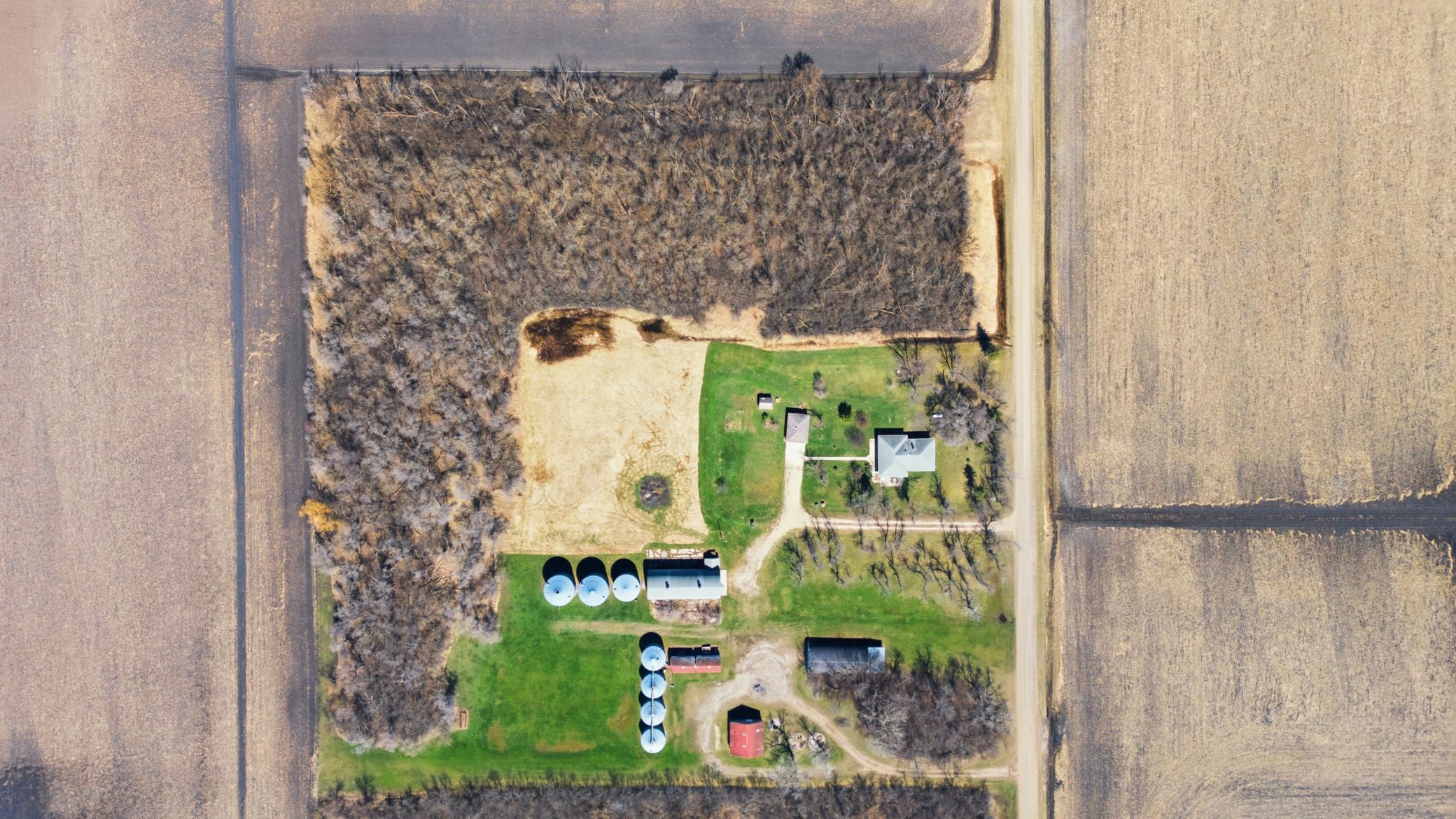 Drone - Grain Bins, Quonset, and farm buildings not Included