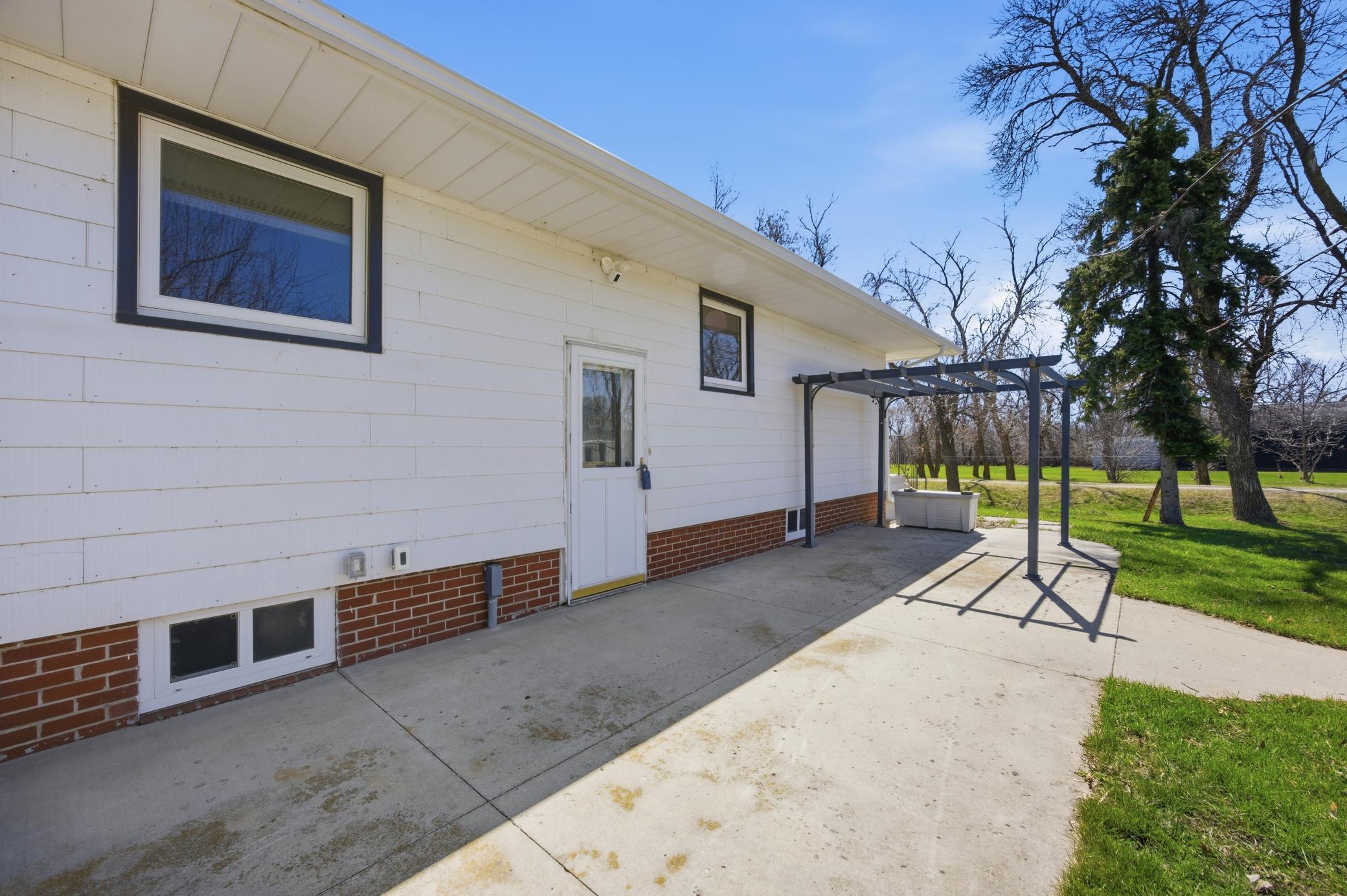 West facing Patio Area