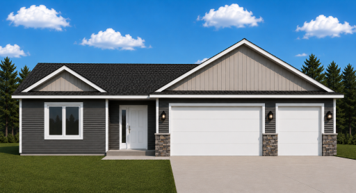 *AI-generated exterior rendering* This image is intended to provide a conceptual representation of the home.