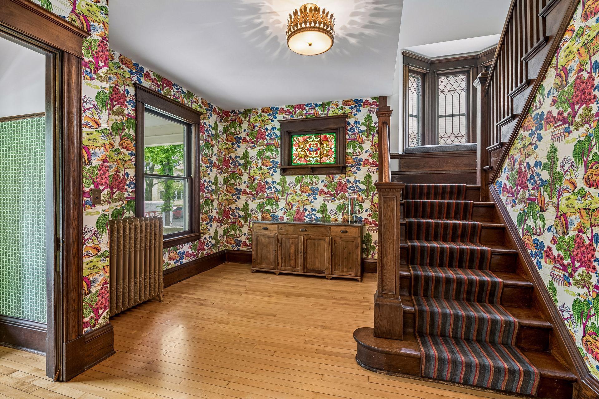 Spacious foyer.
