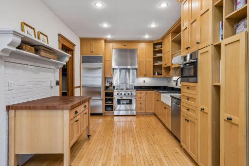 High end appliances and beautiful wood floors !