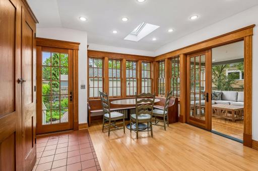 What a FANTASTIC space ! Overlooking private yard, French doors to screened porch, tons of NATURAL LIGHT !!!