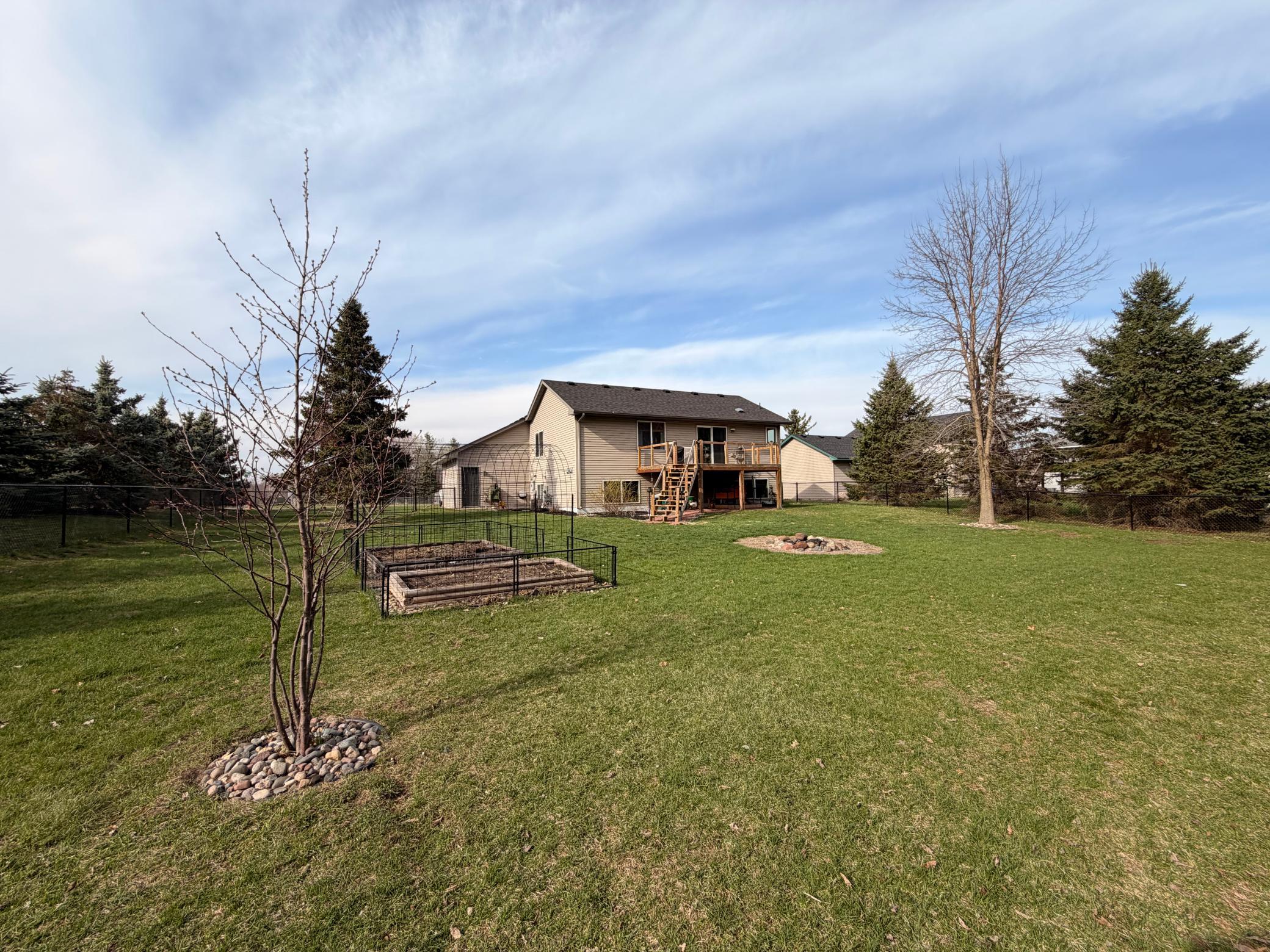 Large Back Yard with Garden