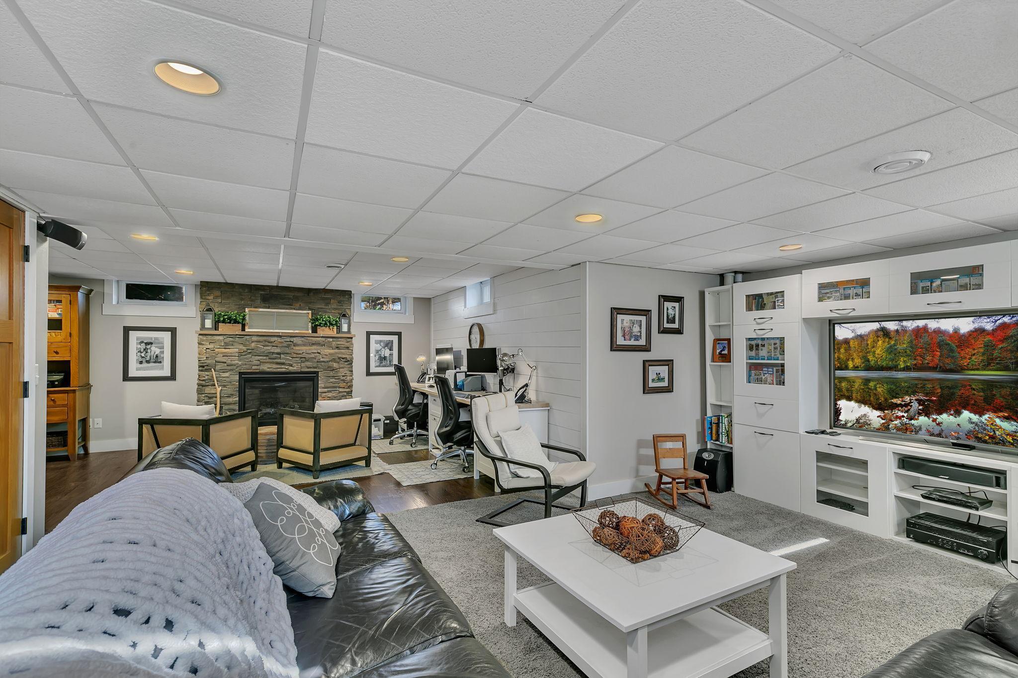 Lower level family area