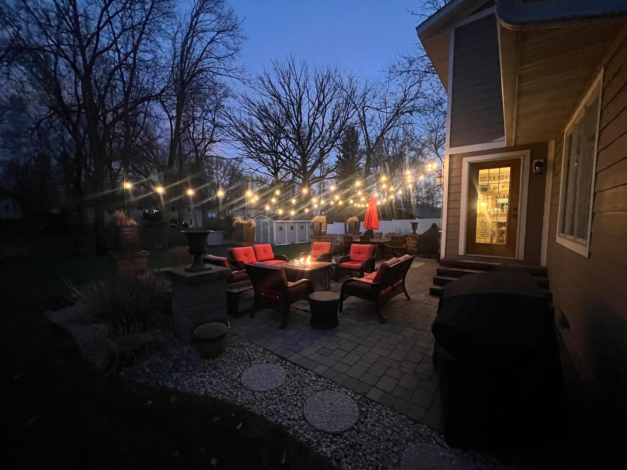 Evening patio