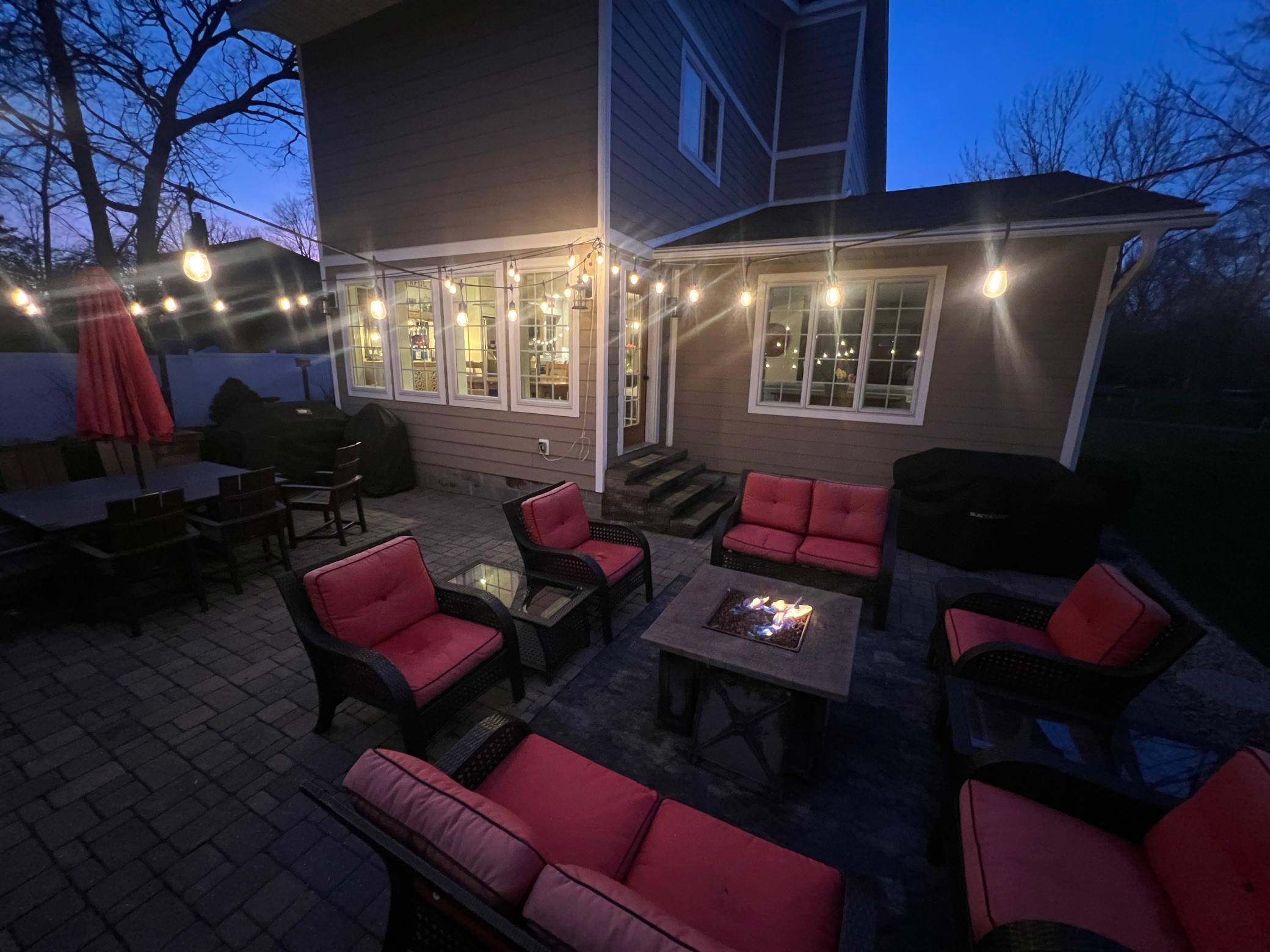 Evening patio