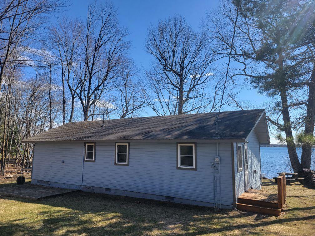Back side of cabin. New side deck.