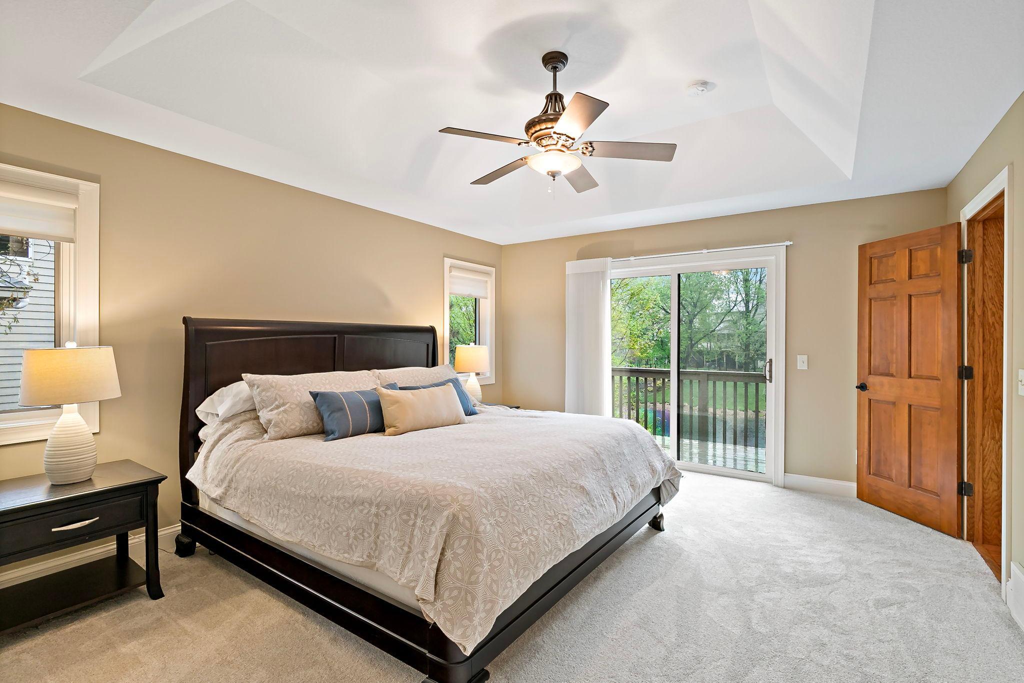 Note the solid six-panel wood doors throughout the home.