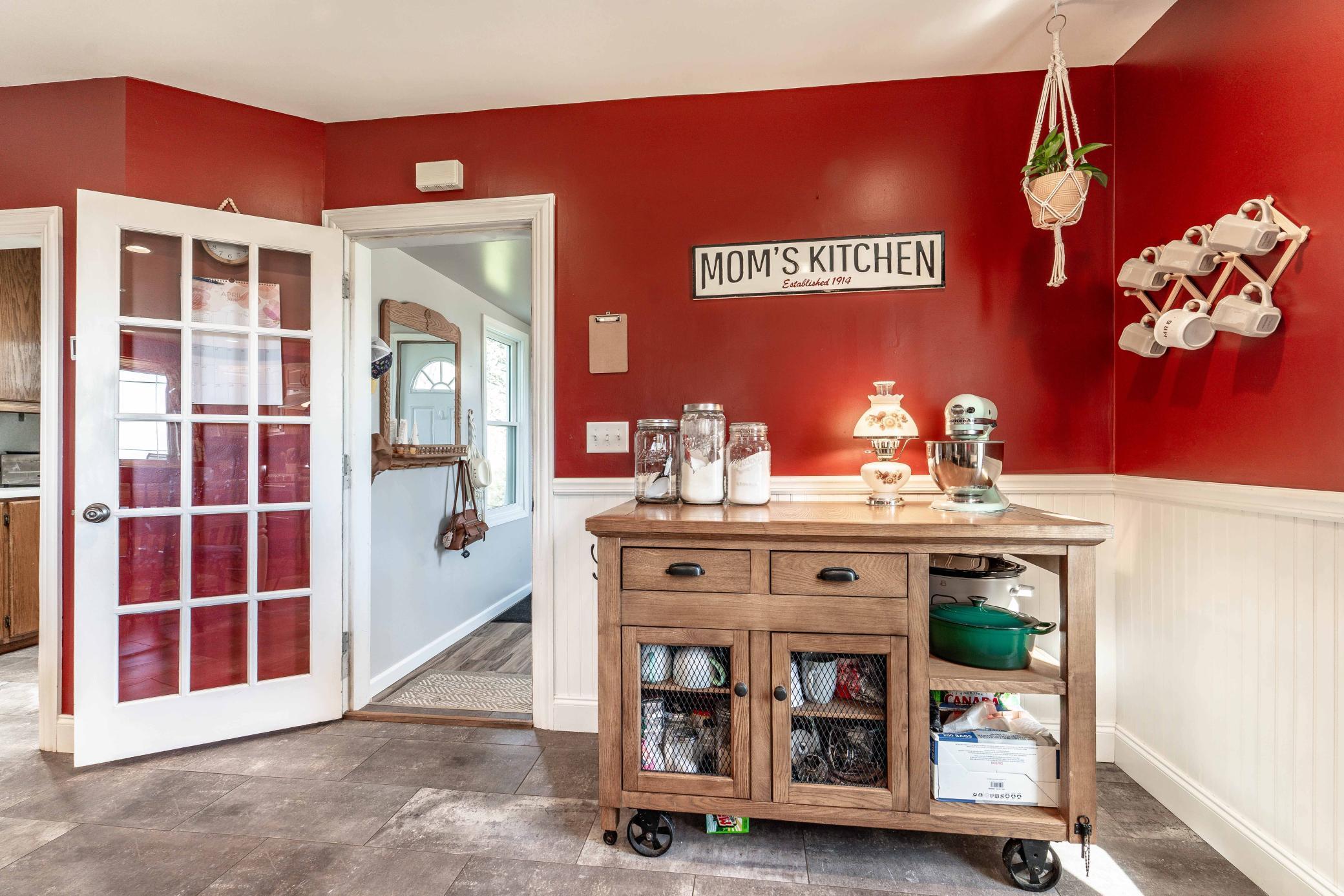 Kitchen to back entry