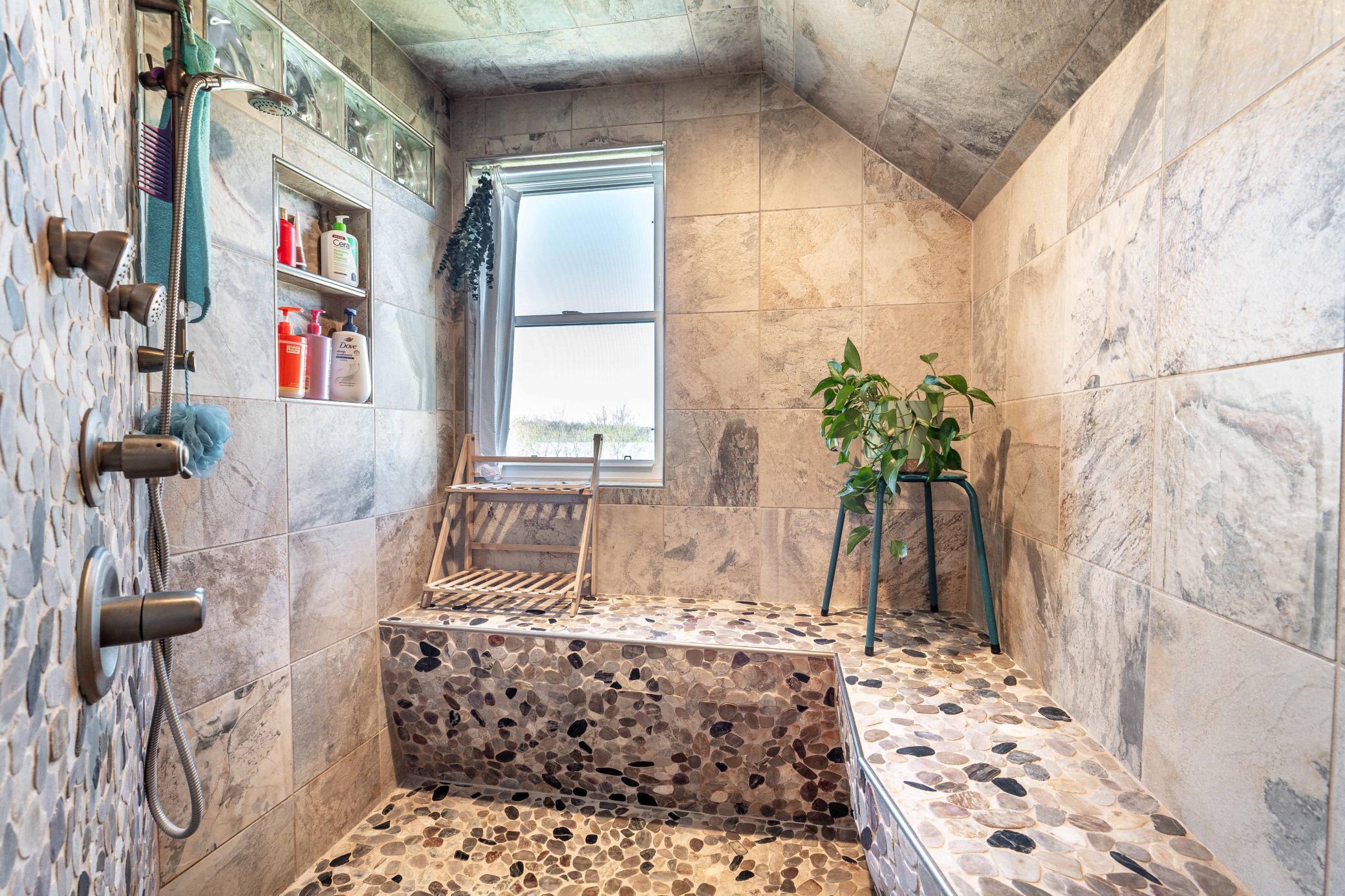 Upper bathroom ensuite walk in shower