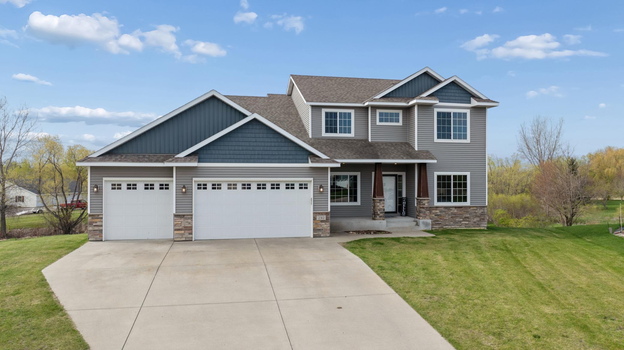 Stunning custom-built two-story home offering 5 bedrooms and 4 bathrooms, perfectly positioned on an oversized cul-de-sac lot at the most desirable end of the street.