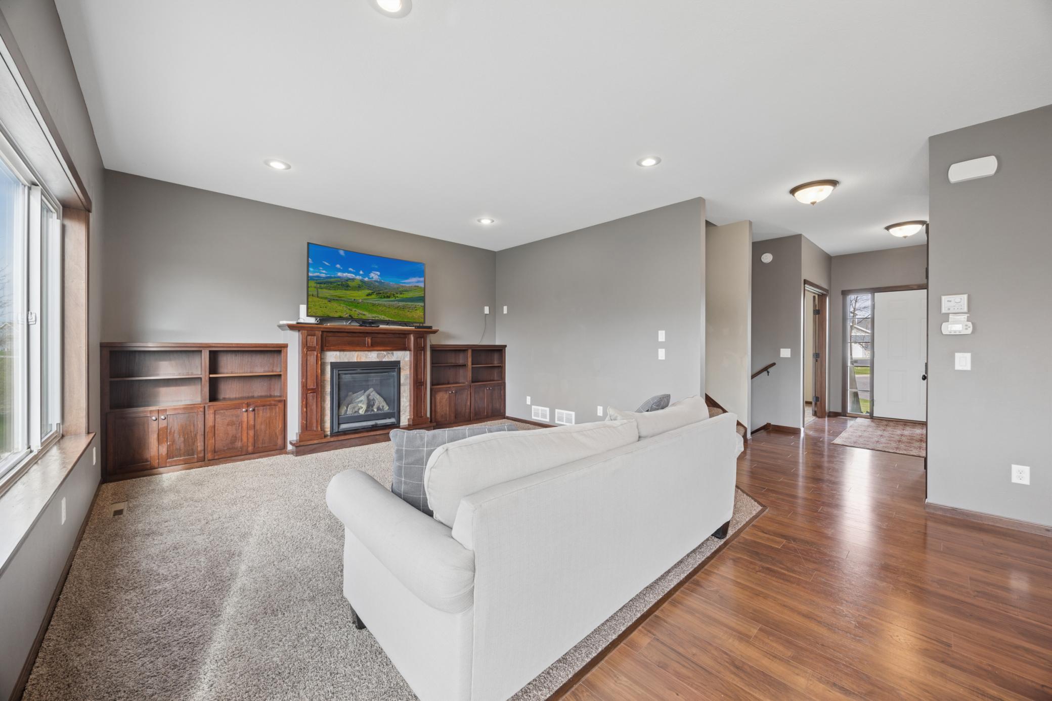 High demand open concept floor plan