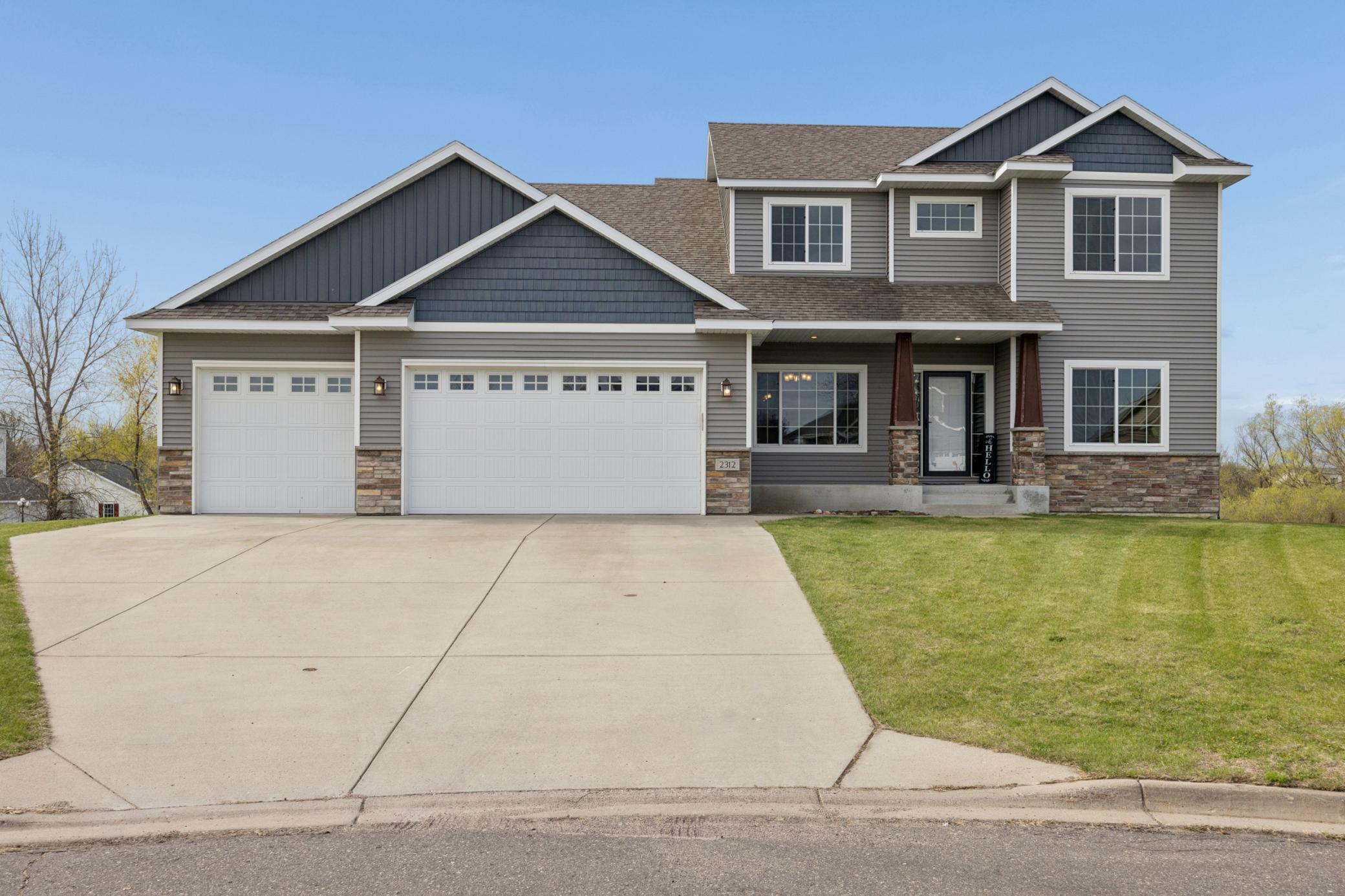Nice concrete driveway with lo