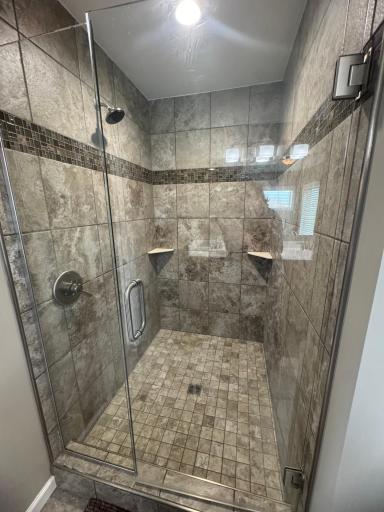 Master Bath Walk in Tiled Shower