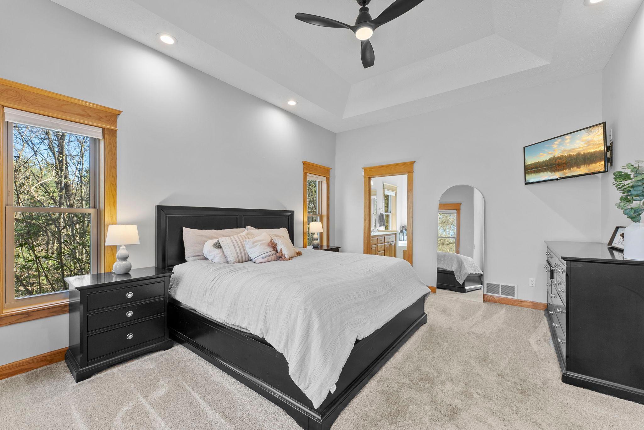 A true primary retreat — tucked away and wonderfully private