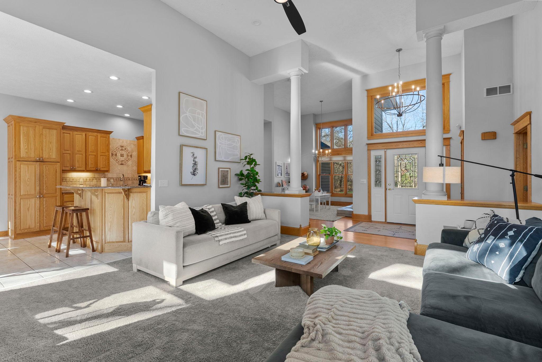 An open floor plan that actually feels open