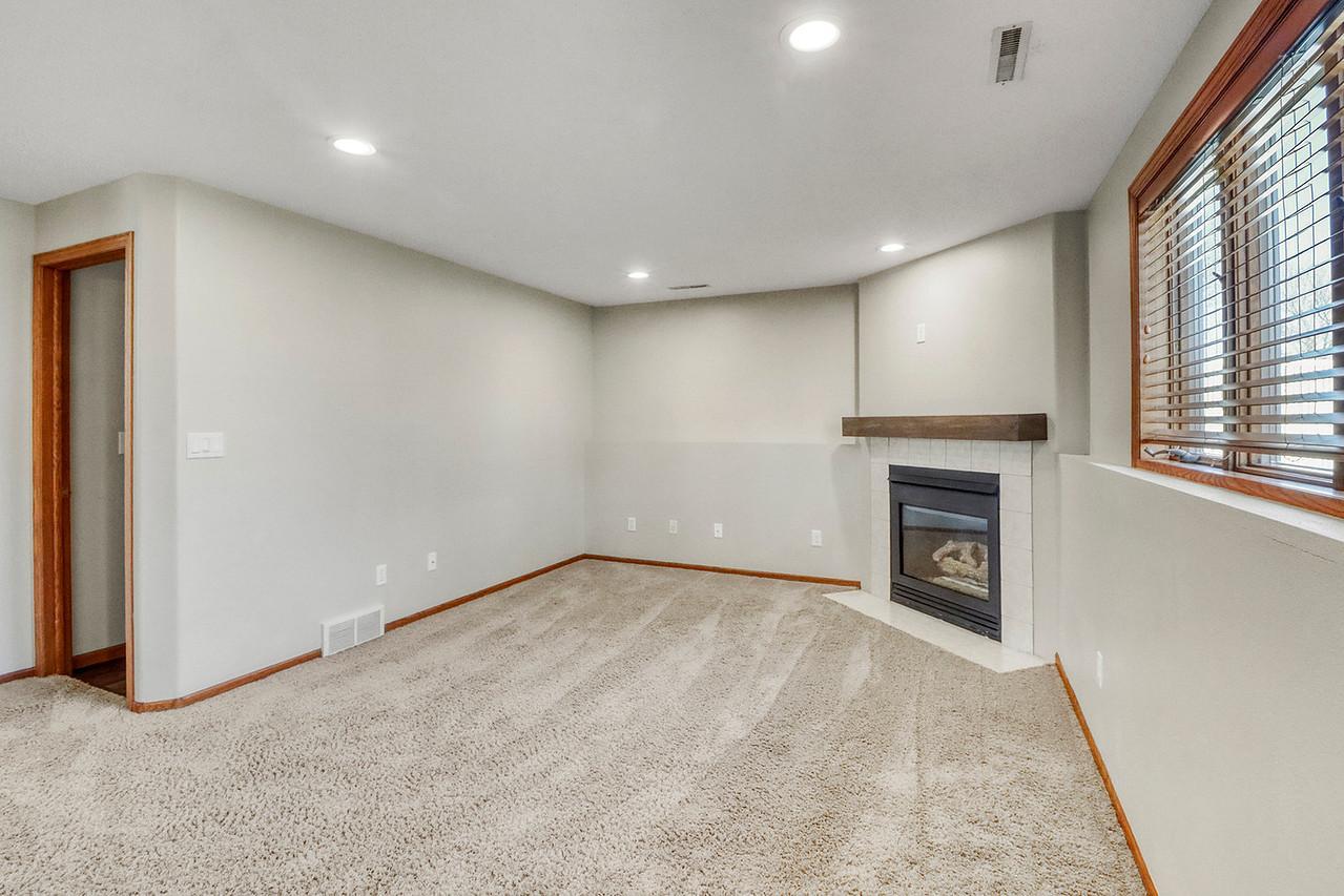 LL Family Room w/ Gas Fireplace