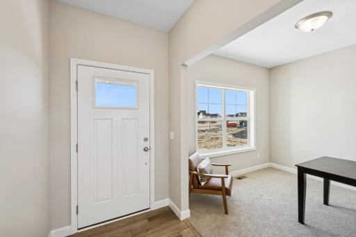 Photos taken from a former model, talk with sales agent about finishes going into home.