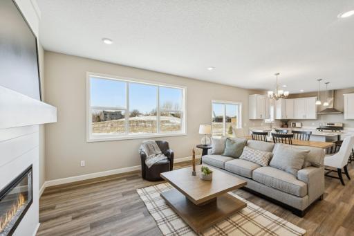 Photos taken from a former model, talk with sales agent about finishes going into home.