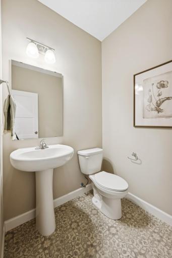 Photos taken from a former model, talk with sales agent about finishes going into home.