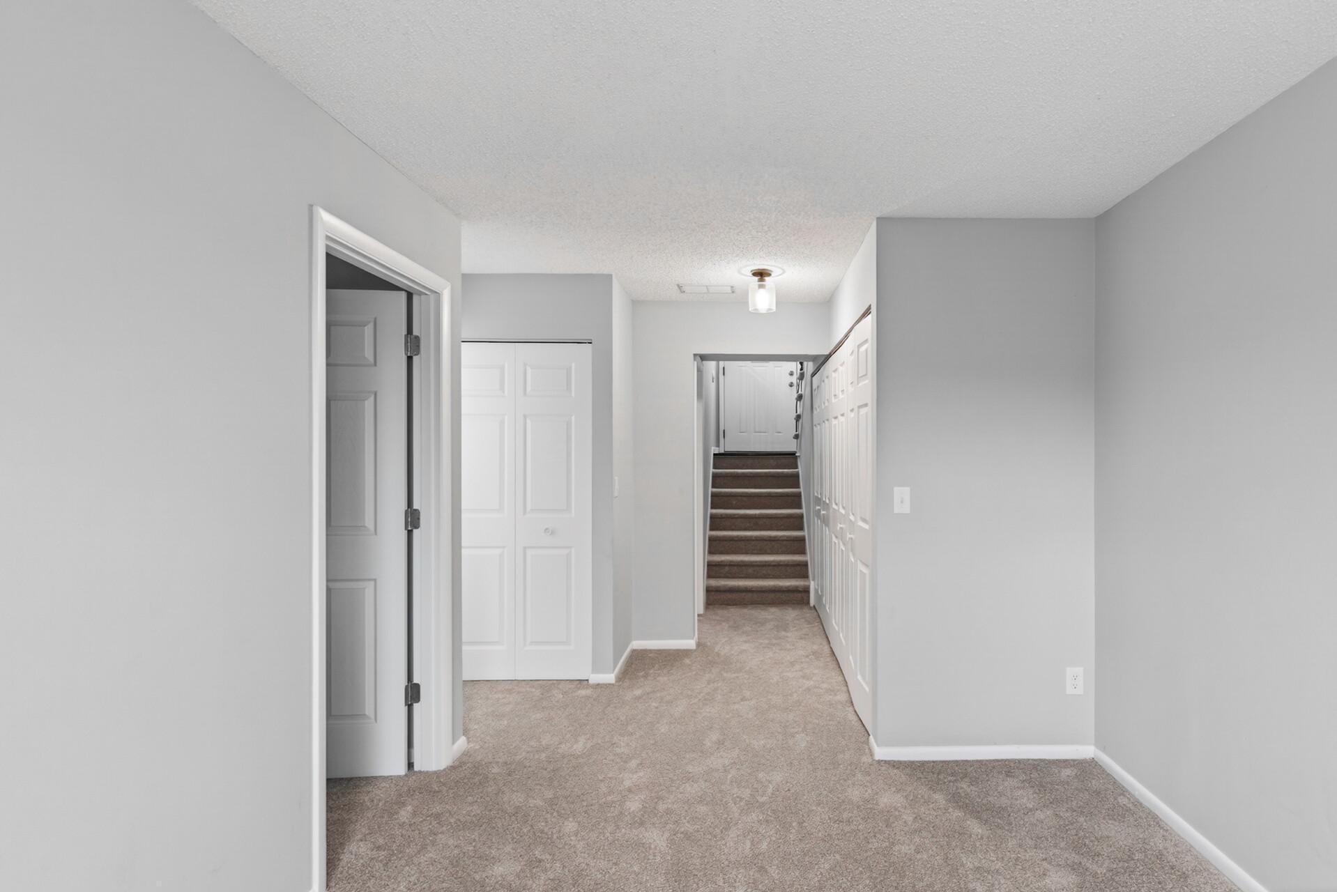 Carpet is gray showing up brown in pics