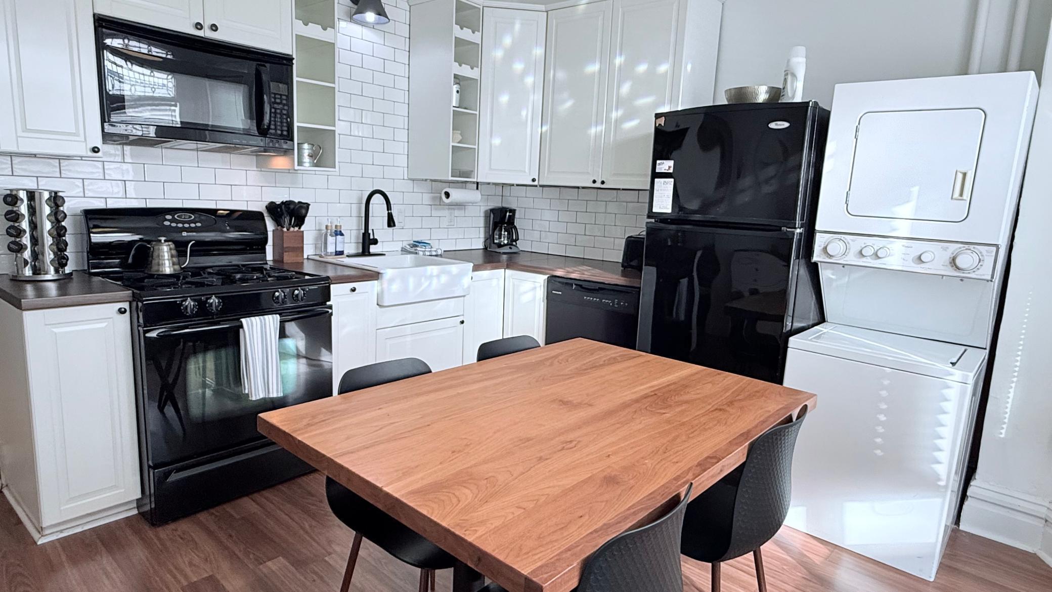 Airbnb kitchen and informal dining