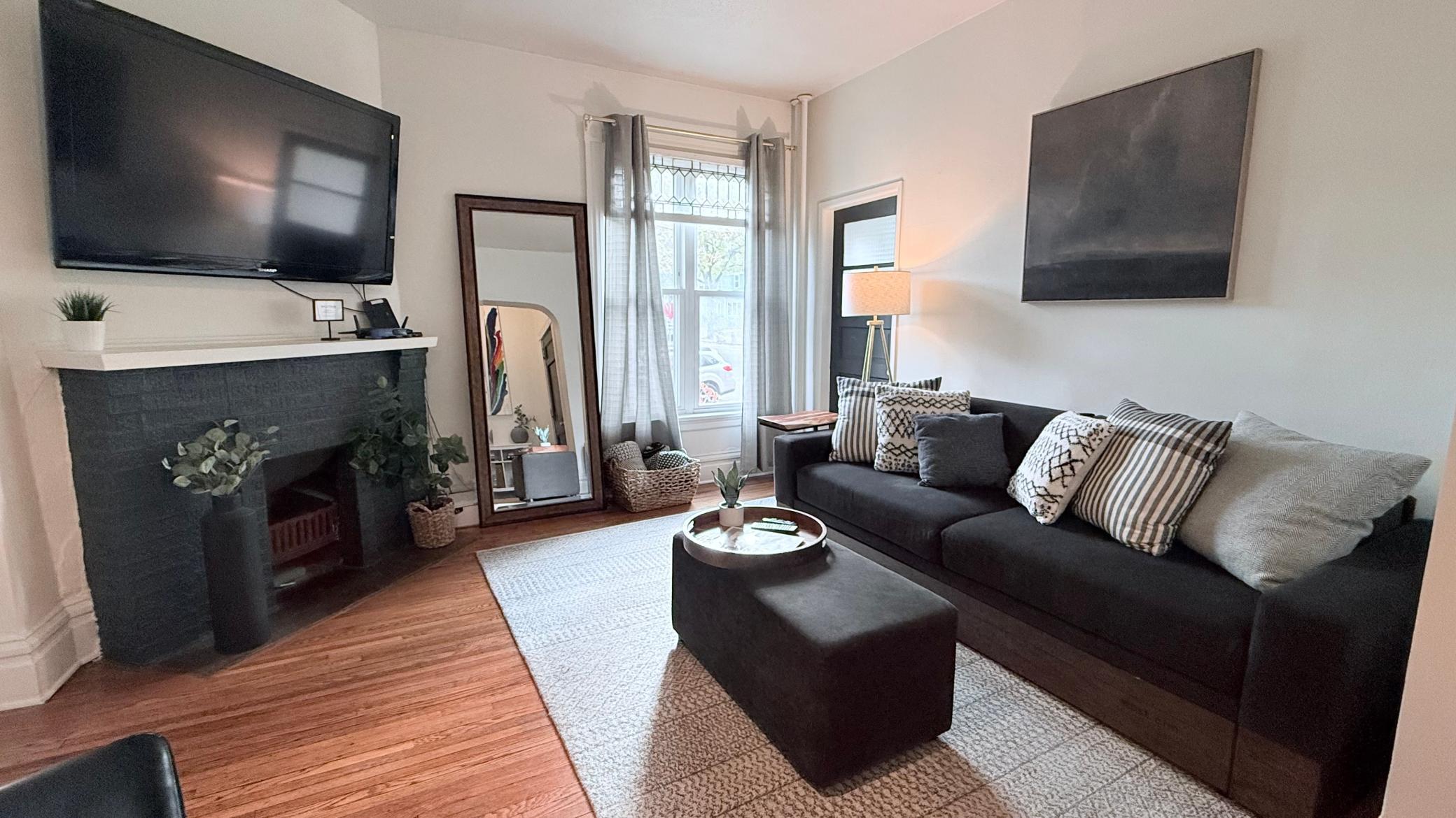 View towards front door entrance