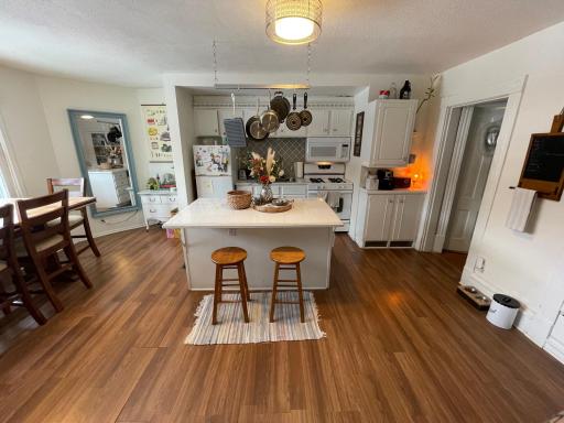Extra large kitchen with center island, would be perfect for owner occupant