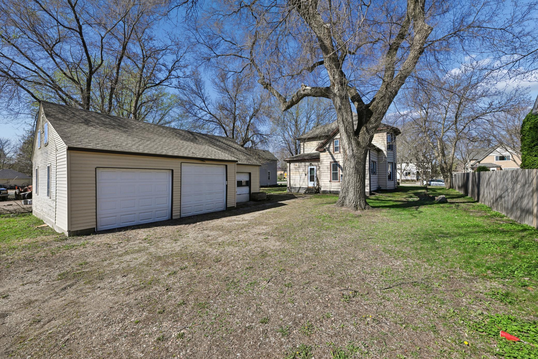 The home includes a rare 3-car detached garage.