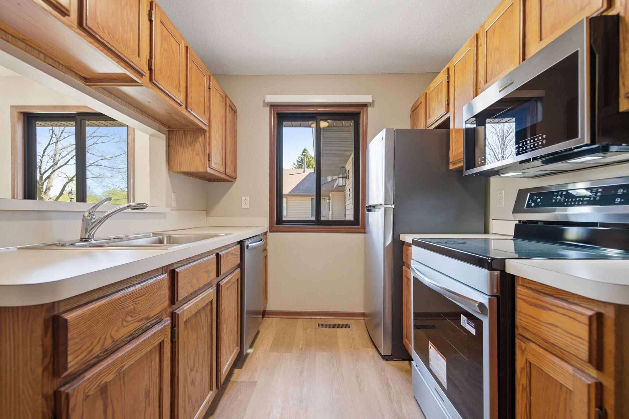 Brand new stainless steel appliances