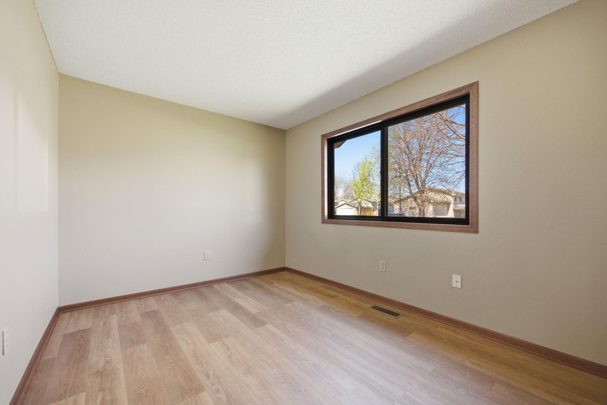 Bedroom #2 - large new windows