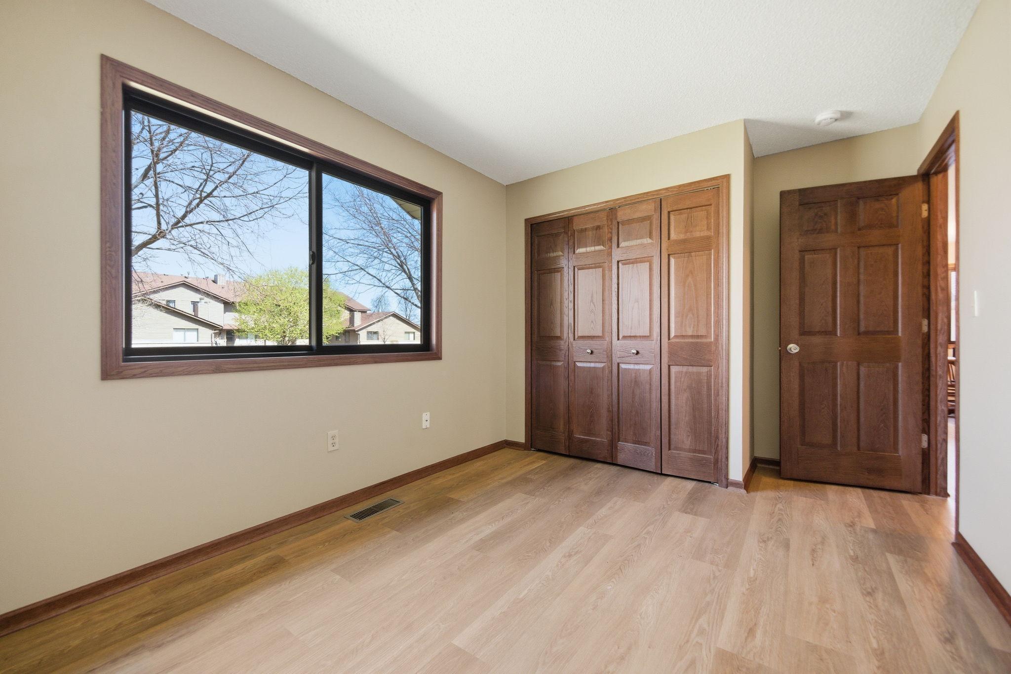 Bedroom #2 new closet doors
