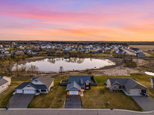 11-Aerial Twilight Pond View