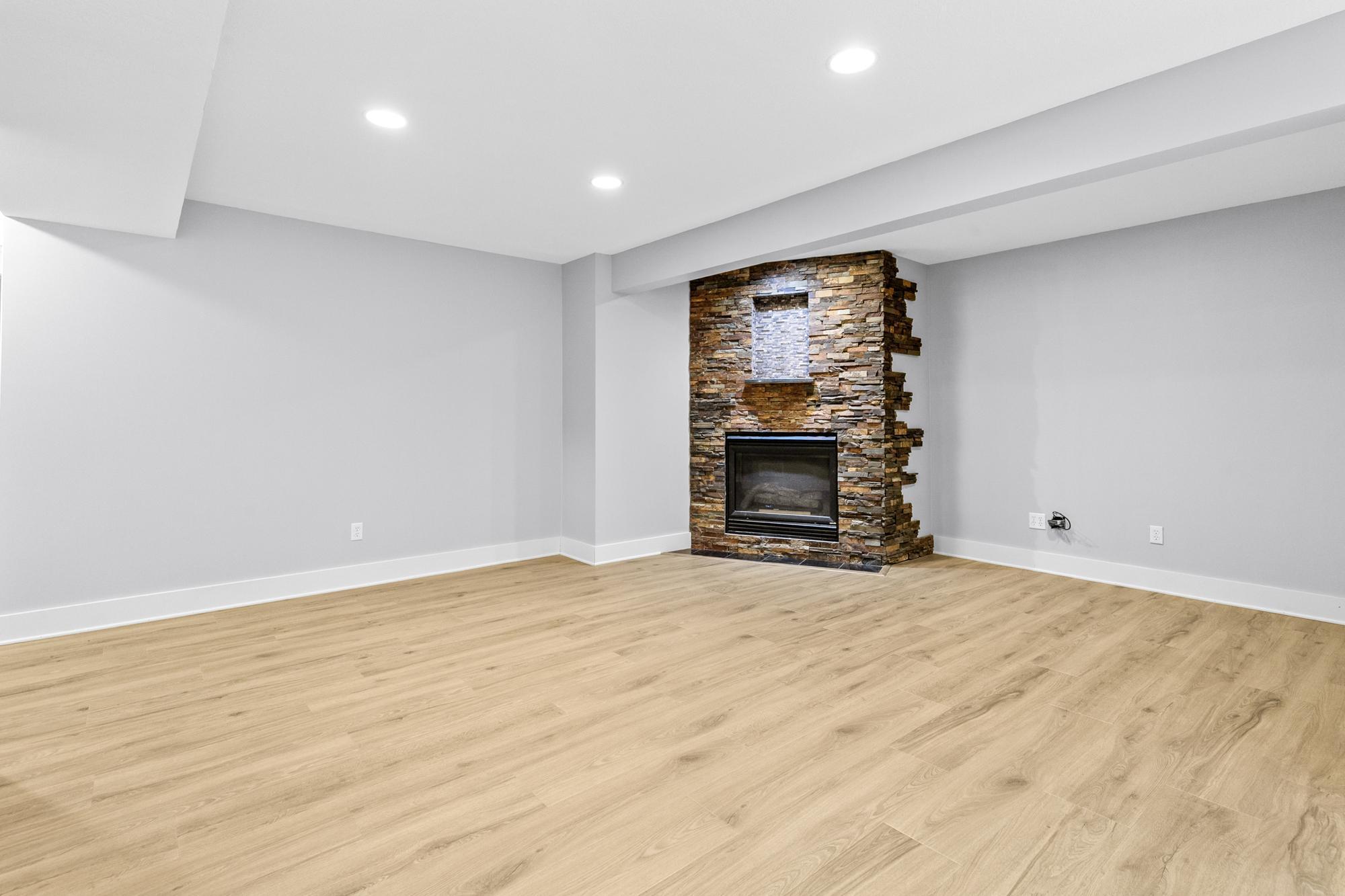 Fireplace in the Basement