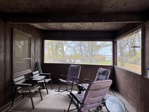 screened porch.