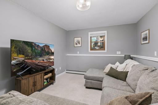 Make this space into the ultimate Movie nights or workout area