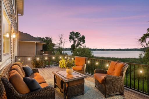 Relax and take in the sweeping views toward Wassermann Lake from the maintenance-free deck.