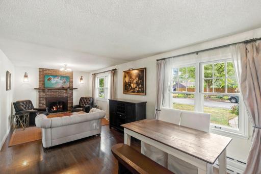 West-facing windows allow the warm evening light to flood in