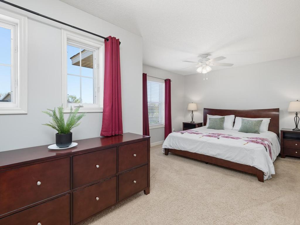 Bedroom 4 serves well as the Junior Suite with its sizeable bedroom space and private 3/4 Bath.