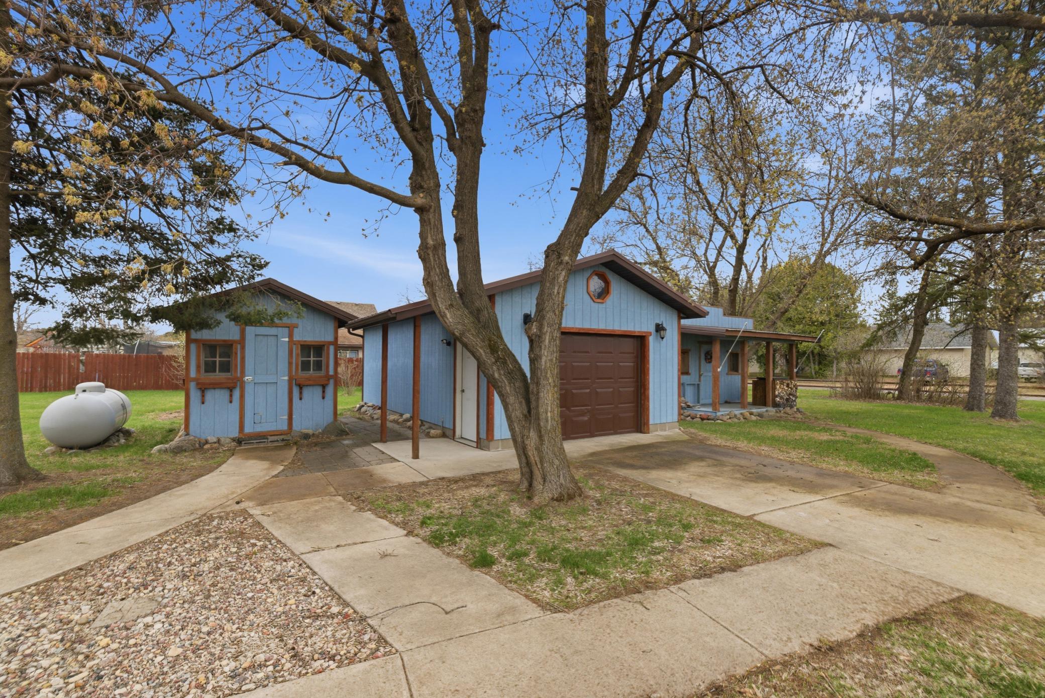 Storage shed and Garage
